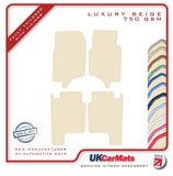Mitsubishi Shogun LWB 1991-2000 Beige Luxury Velour Tailored Car Mats HITECH