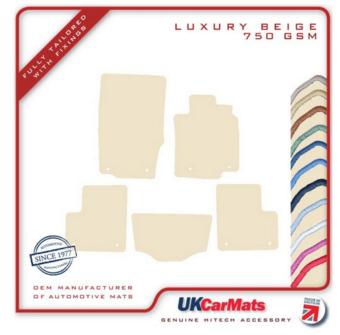 Mercedes GLS Class (X166) 2013 onwards Beige Luxury Velour Tailored Car Mats HITECH