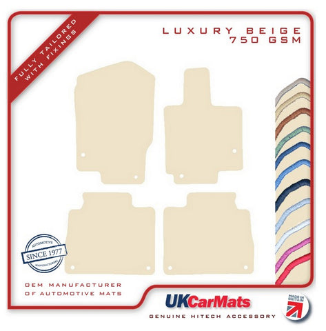 Mercedes GLE Class (W167) 2019 onwards Beige Luxury Velour Tailored Car Mats HITECH