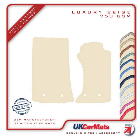 Mazda MX5 (Mk3.5/Mk3.75) 2008-2015 Beige Luxury Velour Tailored Car Mats HITECH