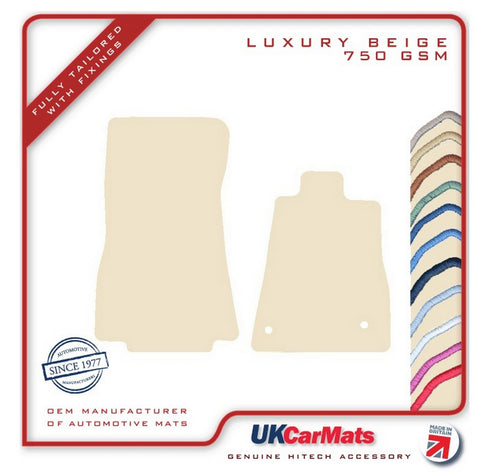 Mercedes SLS (C197 / R197) 2010-2015 Beige Luxury Velour Tailored Car Mats HITECH