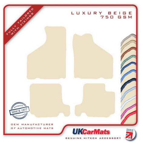 Mini Classic (Mpi) With Airbag 1997-2001 Beige Luxury Velour Tailored Car Mats HITECH