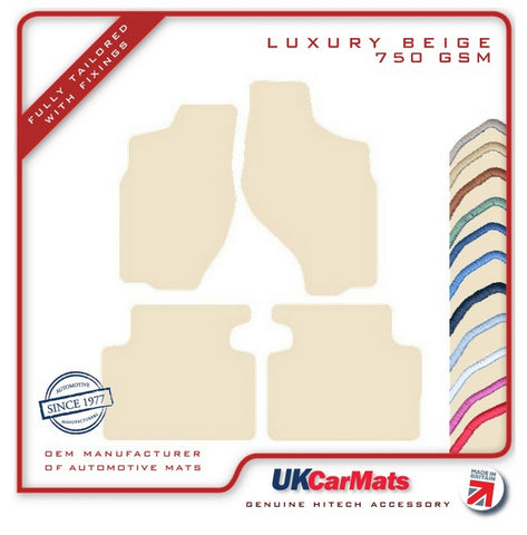 Nissan Terrano 1993-1998 Beige Luxury Velour Tailored Car Mats HITECH