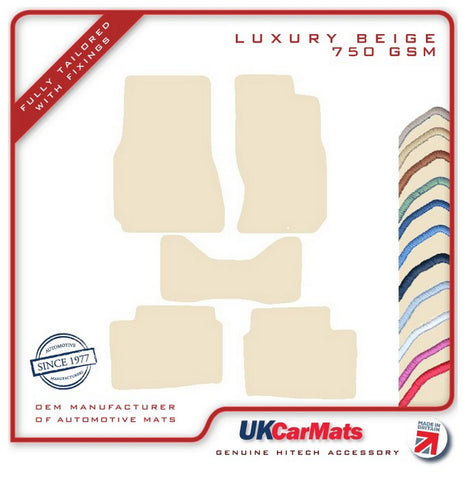 Nissan Skyline R34 1999-2004 Beige Luxury Velour Tailored Car Mats HITECH