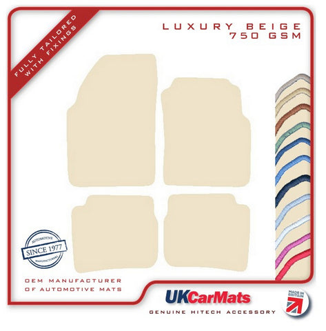Nissan Primera 1996-2001 Beige Luxury Velour Tailored Car Mats HITECH