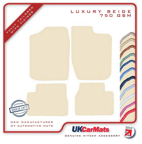 Nissan Figaro 1990-1992 Beige Luxury Velour Tailored Car Mats HITECH