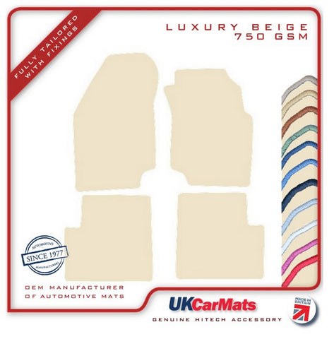 Nissan Almera 5 dr 1995-2000 Beige Luxury Velour Tailored Car Mats HITECH