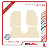 Nissan Tino 2000-2004 Beige Luxury Velour Tailored Car Mats HITECH