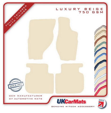 Nissan Terrano II 1998-2004 Beige Luxury Velour Tailored Car Mats HITECH