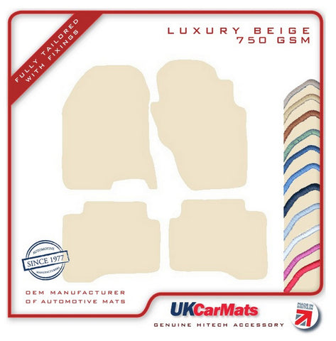 Nissan X-Trail 2001-2007 Beige Luxury Velour Tailored Car Mats HITECH