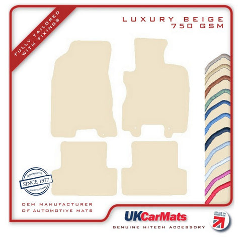 Nissan X-Trail 2007-2014 Beige Luxury Velour Tailored Car Mats HITECH