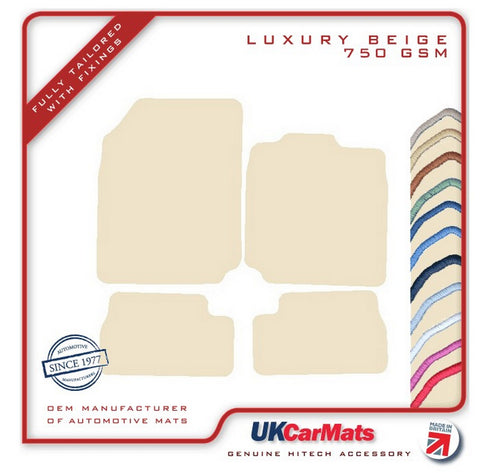 Nissan Micra Mk3 2002-2008 Beige Luxury Velour Tailored Car Mats HITECH