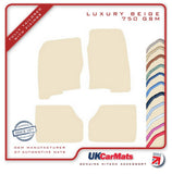 Nissan Navara 2005-2010 Beige Luxury Velour Tailored Car Mats HITECH