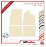 Nissan Note 2013 onwards Beige Luxury Velour Tailored Car Mats HITECH