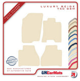 Nissan Navara NP300 2016 onwards Beige Luxury Velour Tailored Car Mats HITECH