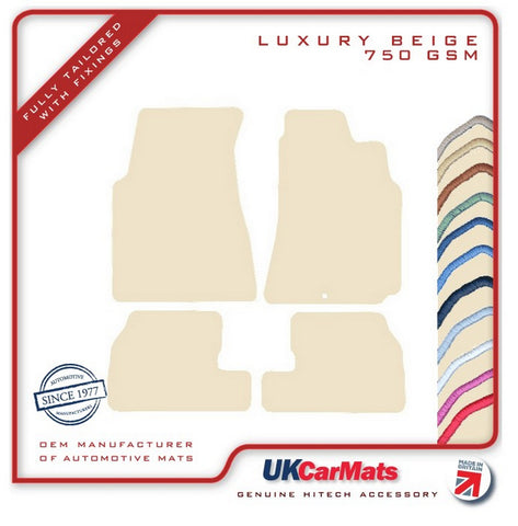 Nissan Silvia 1999-2002 Beige Luxury Velour Tailored Car Mats HITECH