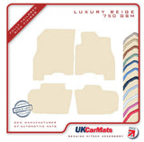 Nissan Leaf 2013-2017 Beige Luxury Velour Tailored Car Mats HITECH