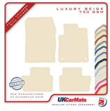 Nissan Juke 2019 onwards Beige Luxury Velour Tailored Car Mats HITECH