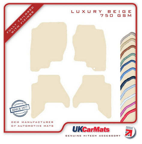 Nissan Pathfinder R51 5 Seater 2005-2012 Beige Luxury Velour Tailored Car Mats HITECH