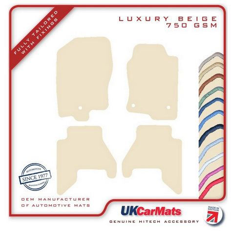 Nissan Pathfinder R52 5 Seater 2012-2021 Beige Luxury Velour Tailored Car Mats HITECH