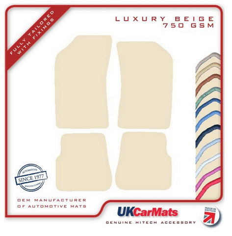 Peugeot 205 /309 1983-1995 Beige Luxury Velour Tailored Car Mats HITECH