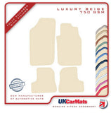 Peugeot 206 CC 2000-2006 Beige Luxury Velour Tailored Car Mats HITECH