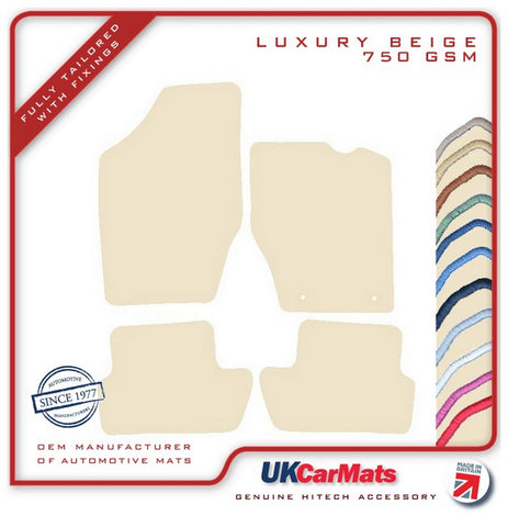 Peugeot 307 SW 2001-2006 Beige Luxury Velour Tailored Car Mats HITECH