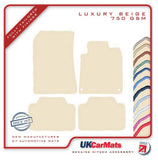 Peugeot 407 2004-2011 Beige Luxury Velour Tailored Car Mats HITECH