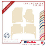 Porsche Cayenne 1st generation (Round Fixings) 2003-2010 Beige Luxury Velour Tailored Car Mats HITECH