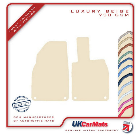Porsche Boxster (981) 2012-2016 Beige Luxury Velour Tailored Car Mats HITECH
