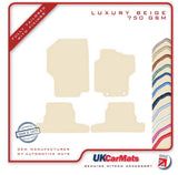 Peugeot 1007 2004-2009 Beige Luxury Velour Tailored Car Mats HITECH