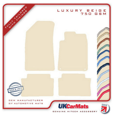Peugeot 508 SW 2011-2019 Beige Luxury Velour Tailored Car Mats HITECH