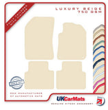Peugeot 308SW Estate / Stationwagon 2013-2021 Beige Luxury Velour Tailored Car Mats HITECH