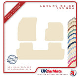 Peugeot 5008 2017-2024 Beige Luxury Velour Tailored Car Mats HITECH