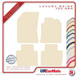 Peugeot 508 2019 onwards Beige Luxury Velour Tailored Car Mats HITECH