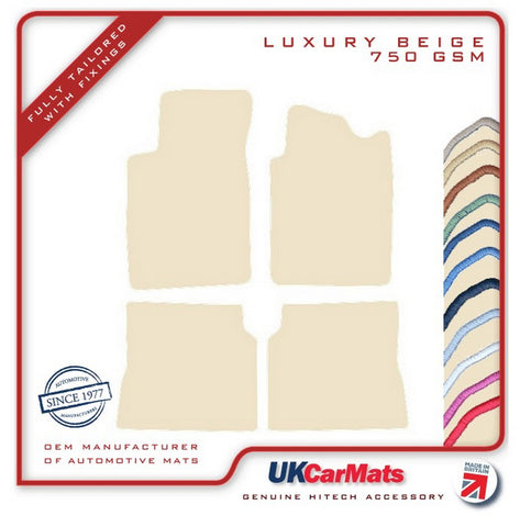 Renault Megane I Saloon 1996-2002 Beige Luxury Velour Tailored Car Mats HITECH