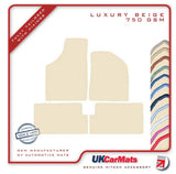 Renault Fuego 1986-1986 Beige Luxury Velour Tailored Car Mats HITECH