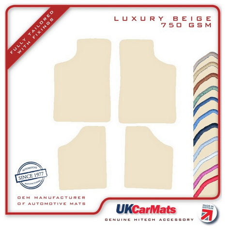 Renault 9 & 11 1982-1989 Beige Luxury Velour Tailored Car Mats HITECH