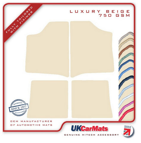 Renault 30 1985-1985 Beige Luxury Velour Tailored Car Mats HITECH