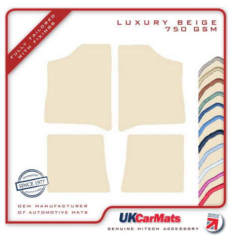 Renault 20 1985-1985 Beige Luxury Velour Tailored Car Mats HITECH