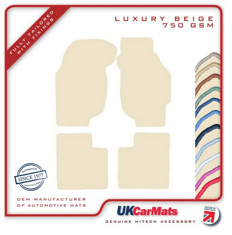 Rover 213 1984-1990 Beige Luxury Velour Tailored Car Mats HITECH