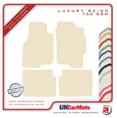 Rover 400 1995-2001 Beige Luxury Velour Tailored Car Mats HITECH