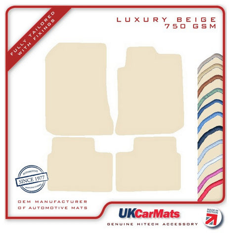 Rover 75 1999-2004 Beige Luxury Velour Tailored Car Mats HITECH