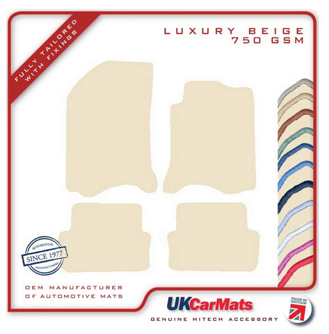 Renault Laguna 2001-2007 Beige Luxury Velour Tailored Car Mats HITECH