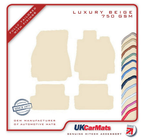 Renault Megane II Hatchback & Sport 2002-2008 Beige Luxury Velour Tailored Car Mats HITECH