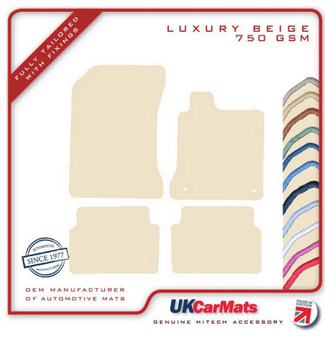 Renault Laguna 2007-2012 Beige Luxury Velour Tailored Car Mats HITECH