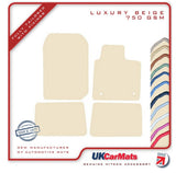 Renault Twingo 2007-2014 Beige Luxury Velour Tailored Car Mats HITECH