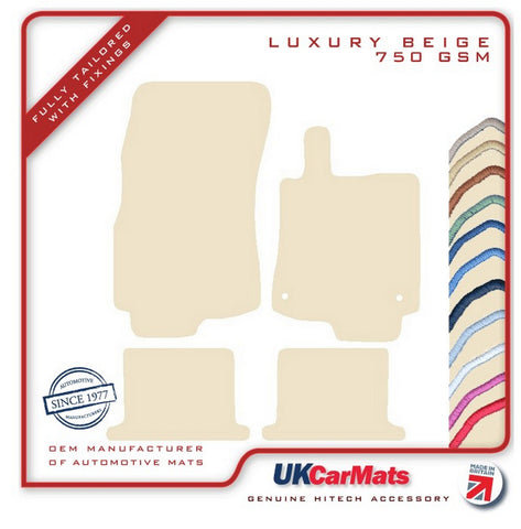 Renault Megane III Cabriolet 2010 onwards Beige Luxury Velour Tailored Car Mats HITECH