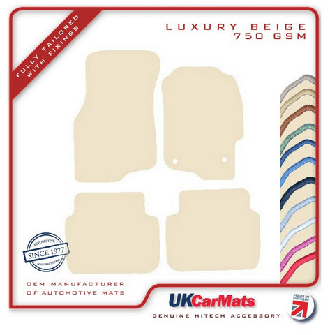 Rover 400 2001-2005 Beige Luxury Velour Tailored Car Mats HITECH