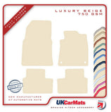 Renault Clio V 2019 onwards Beige Luxury Velour Tailored Car Mats HITECH